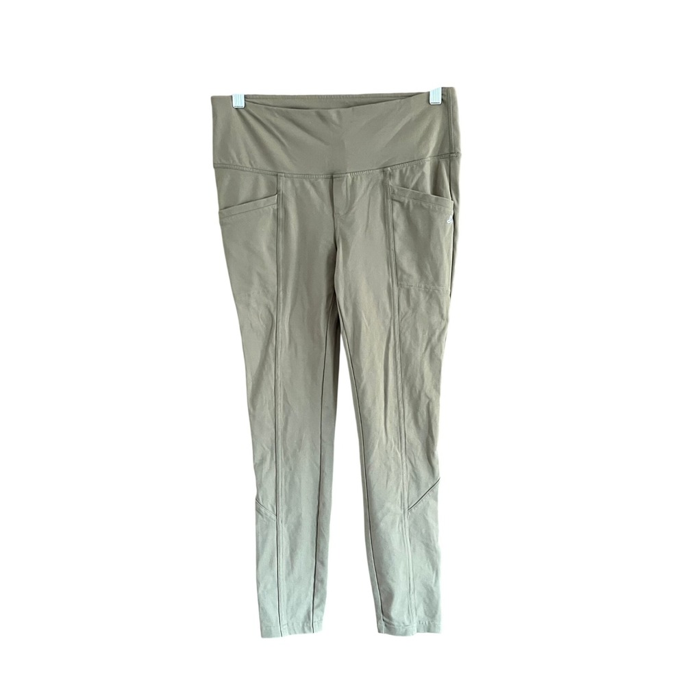 Prana Womens Olive Green High Rise Pocket Leggings Size Medium Activewear Pants